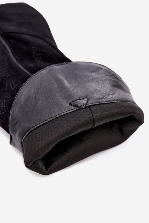 Botas longas de estilo cowboy com saltos na cor preta Hartley