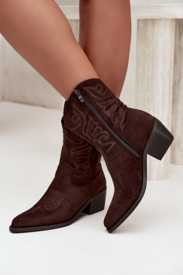 botas estilo coParaboy com salto aquecimento CzekoladoParae Corlie