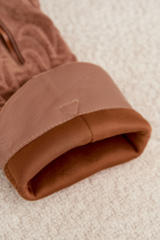 botas estilo vaqueiro Feminino com salto cor marrom Glenor