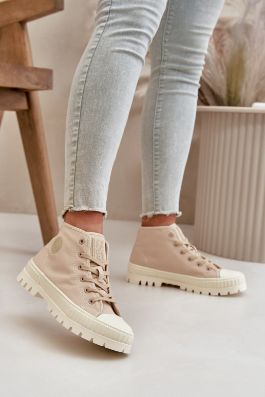 sapatos casuais com cano Big Star OO274006 em areia