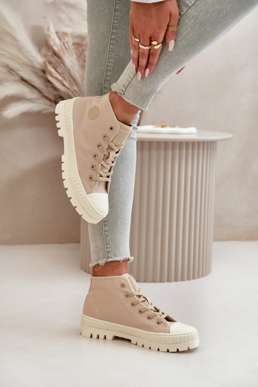 sapatos casuais com cano Big Star OO274006 em areia