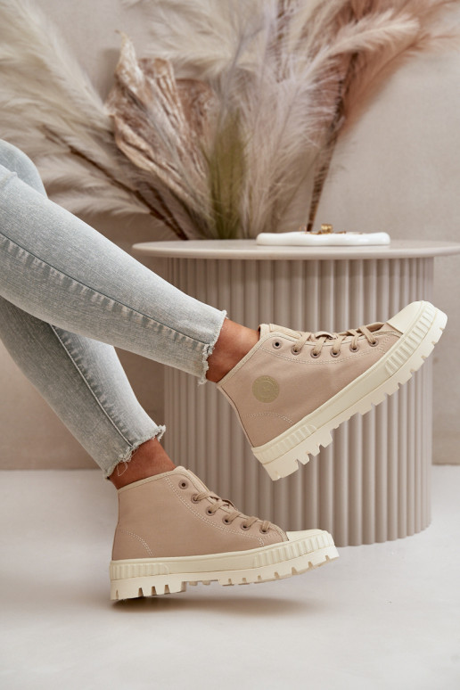 sapatos casuais com cano Big Star OO274006 em areia