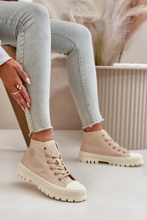 sapatos casuais com cano Big Star OO274006 em areia