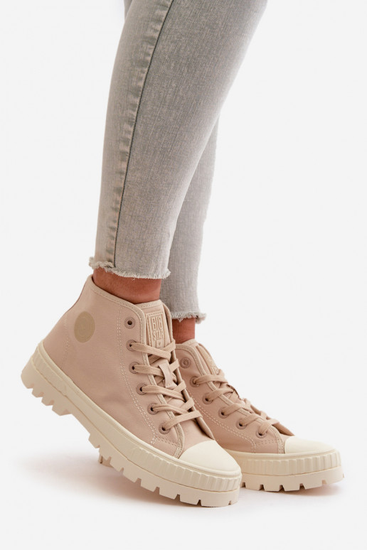 sapatos casuais com cano Big Star OO274006 em areia