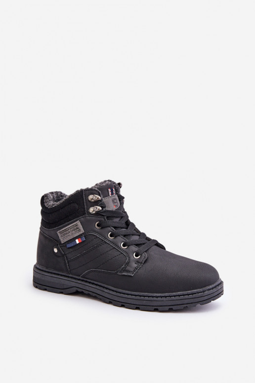 botas isoladas para homens McBraun em preto