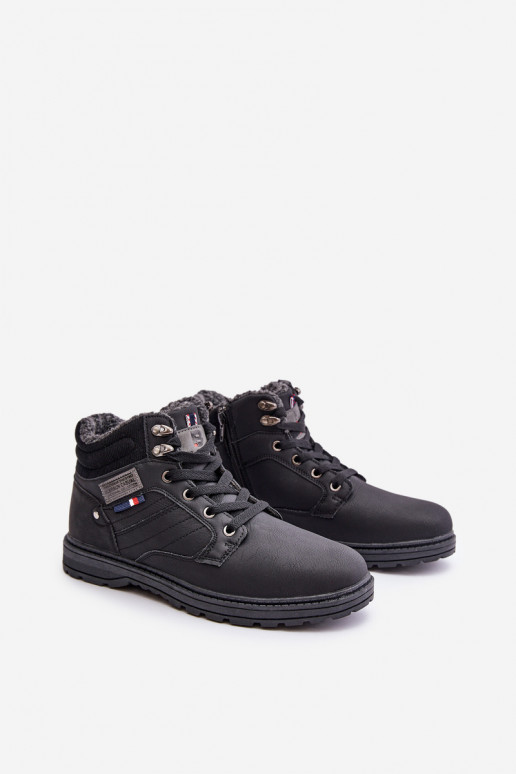 botas isoladas para homens McBraun em preto