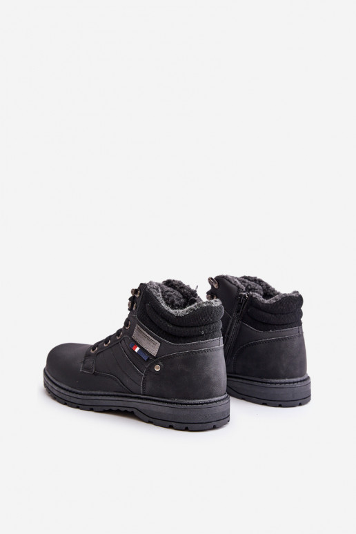 botas isoladas para homens McBraun em preto