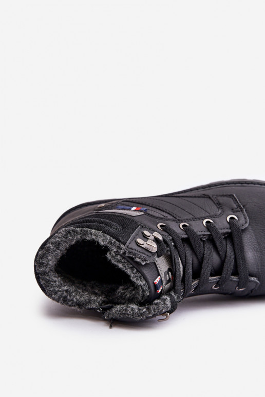 botas isoladas para homens McBraun em preto