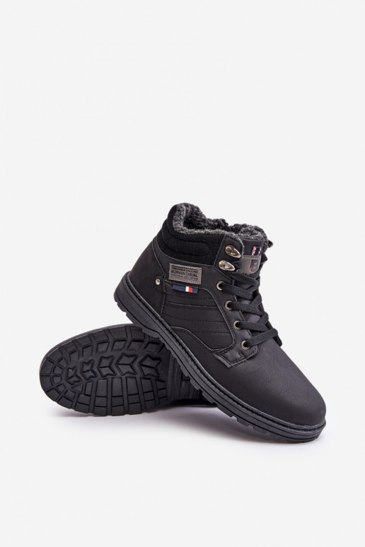botas isoladas para homens McBraun em preto