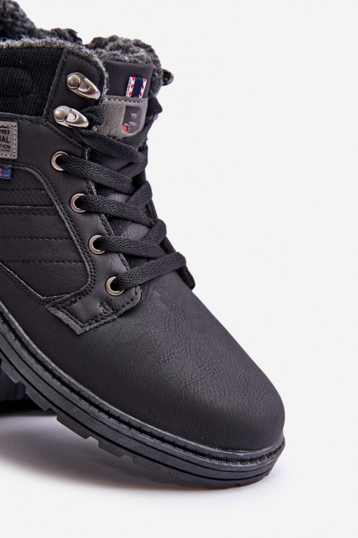 botas isoladas para homens McBraun em preto