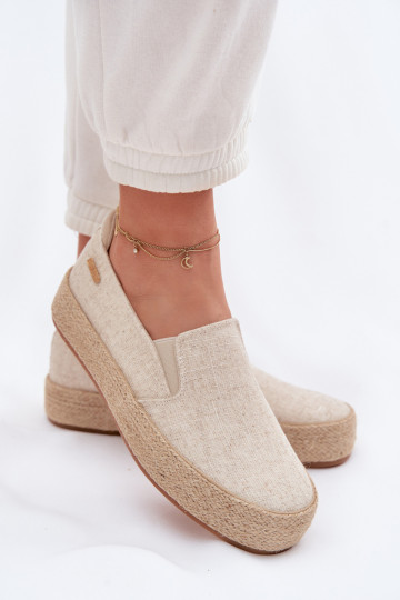 Espadrilhas bege com plataforma Big Star TT274089