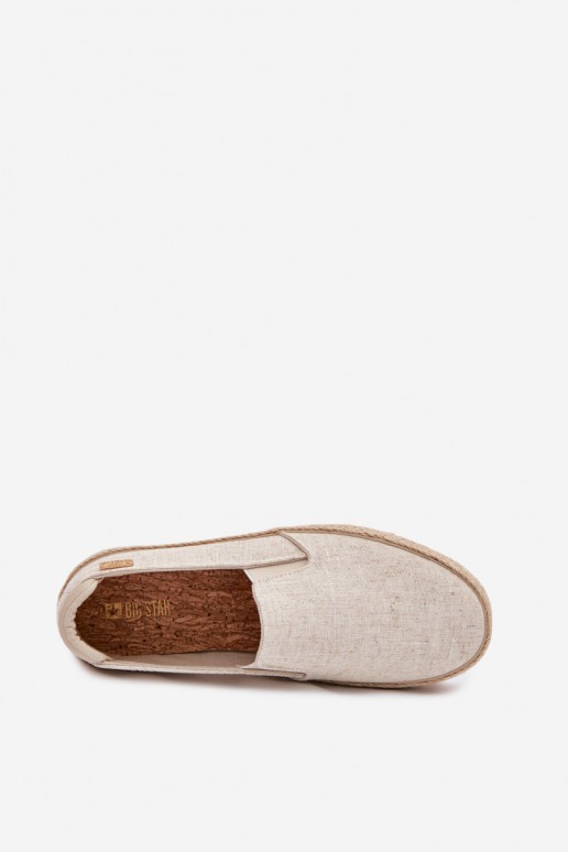Espadrilhas bege com plataforma Big Star TT274089