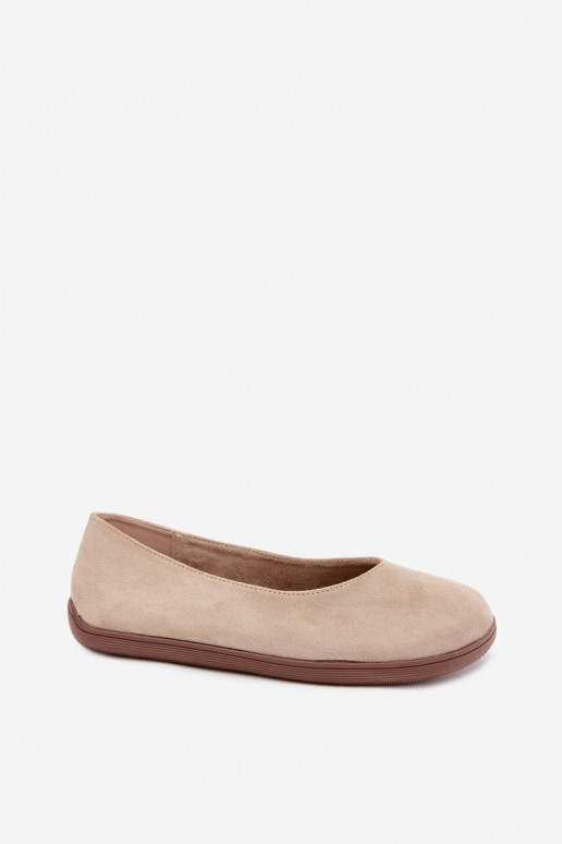 Balerinas femininas Barefoot na cor areia Hollin