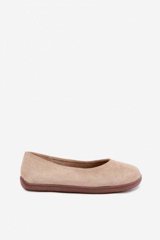 Balerinas femininas Barefoot na cor areia Hollin
