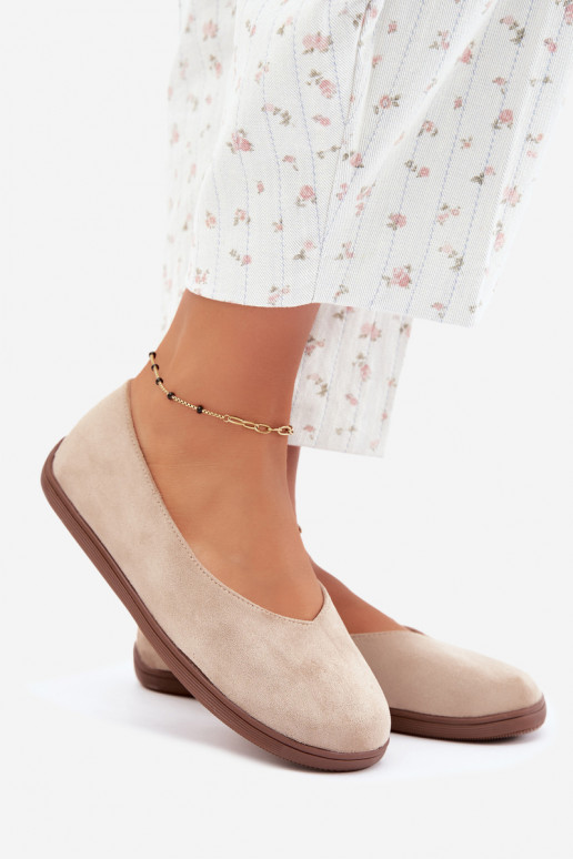 Balerinas femininas Barefoot na cor areia Hollin