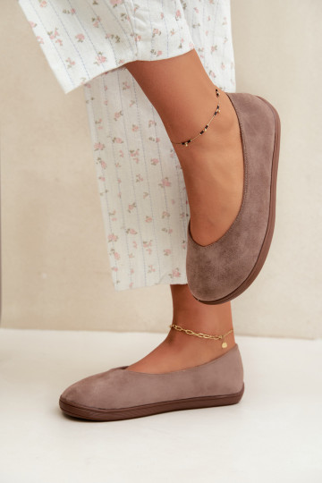 Balerinas femininas Barefoot na cor argila Hollin