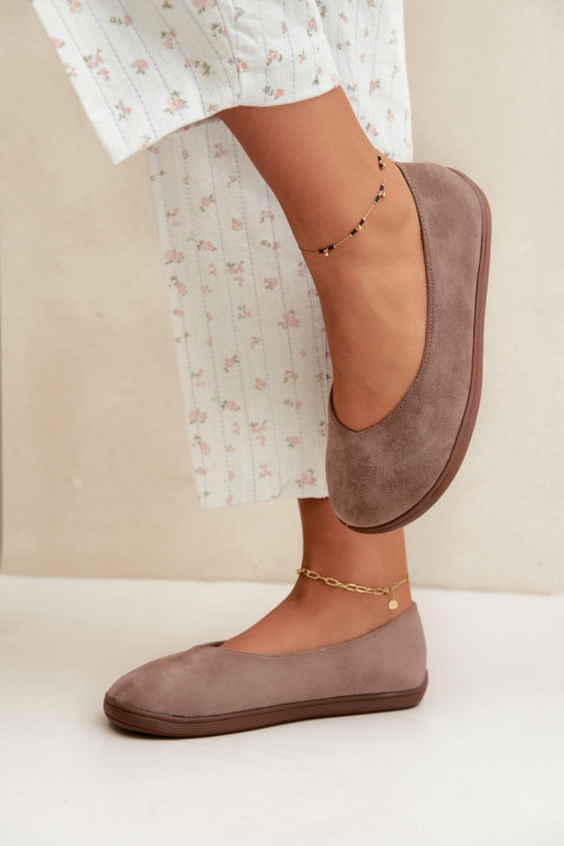 Balerinas femininas Barefoot na cor argila Hollin