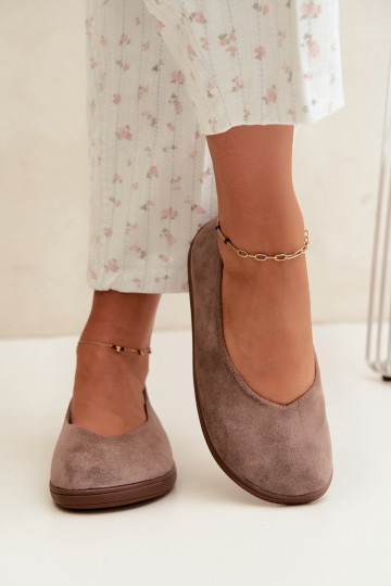 Balerinas femininas Barefoot na cor argila Hollin 2