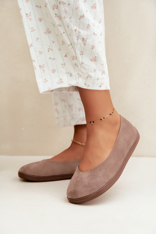 Balerinas femininas Barefoot na cor argila Hollin