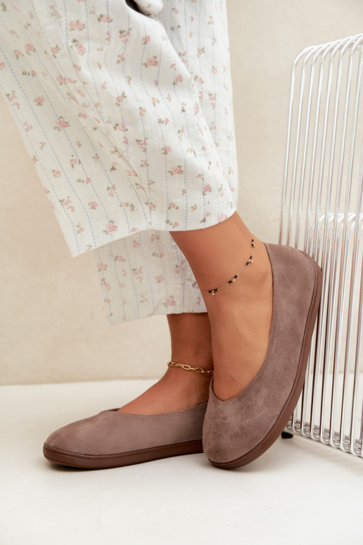 Balerinas femininas Barefoot na cor argila Hollin