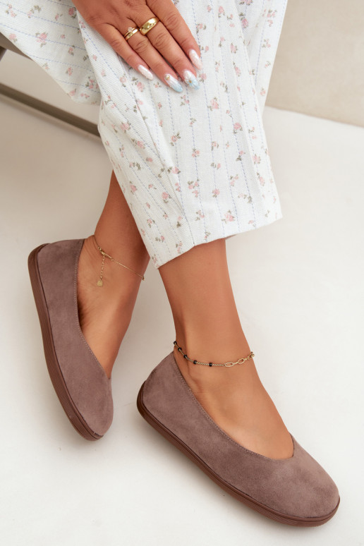 Balerinas femininas Barefoot na cor argila Hollin