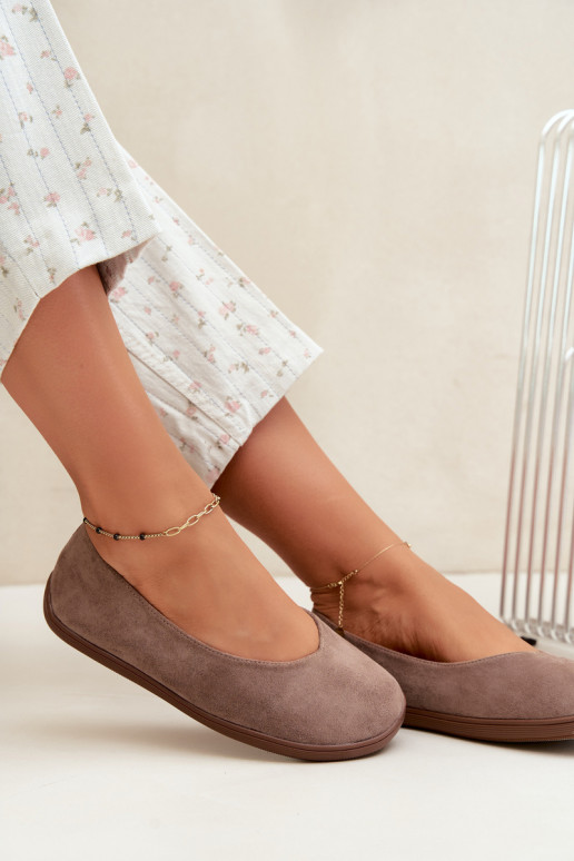 Balerinas femininas Barefoot na cor argila Hollin