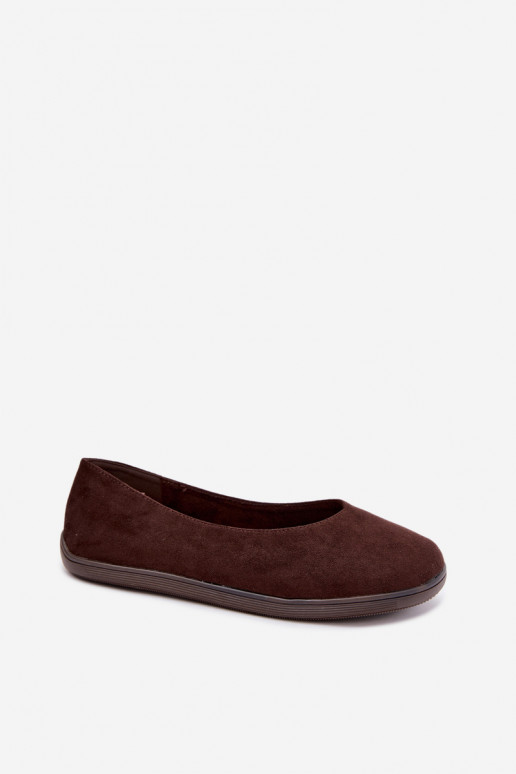 Balerinas femininas Barefoot na cor chocolate Hollin