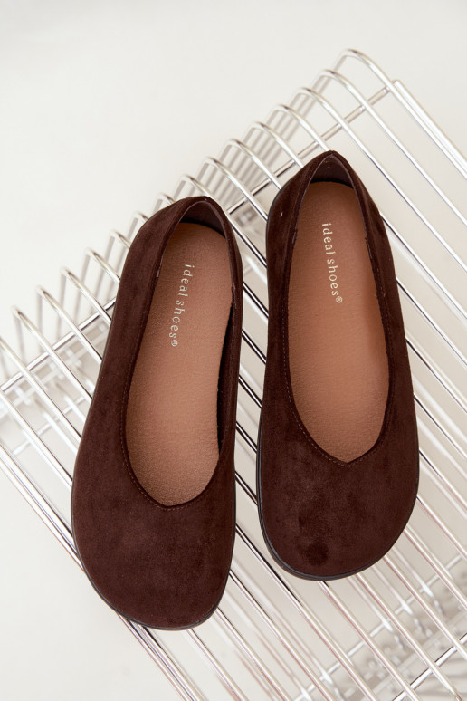 Balerinas femininas Barefoot na cor chocolate Hollin