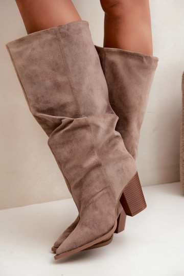 Botins chaki com saltos e babados Jensy 2