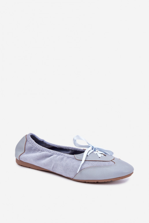 Balerinas desportivas azuis com detalhes elegantes Peonia