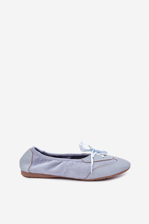 Balerinas desportivas azuis com detalhes elegantes Peonia