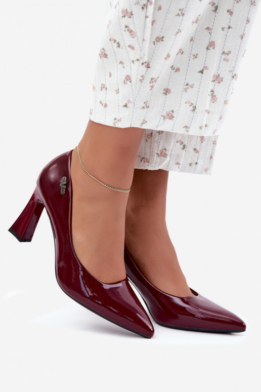 Sapatos de verniz Vinceza 62328 bordeaux