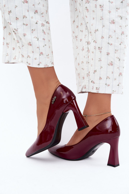 Sapatos de verniz Vinceza 62328 bordeaux
