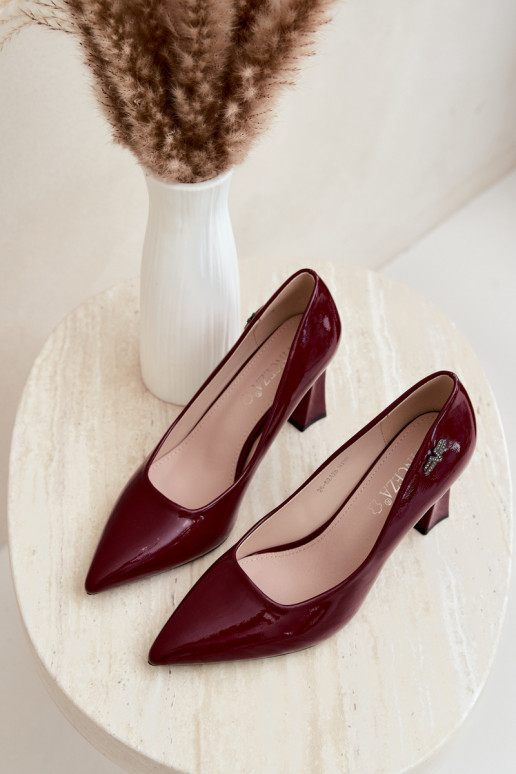 Sapatos de verniz Vinceza 62328 bordeaux