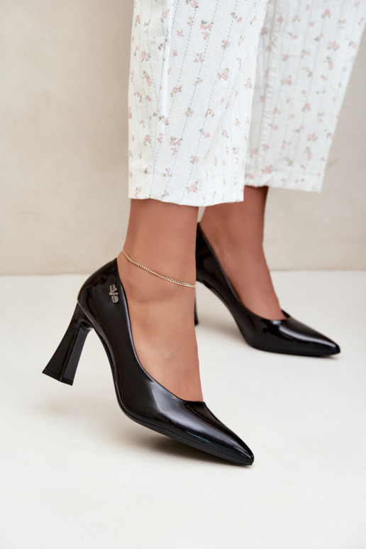 Sapatos de verniz Vinceza 62328 pretos