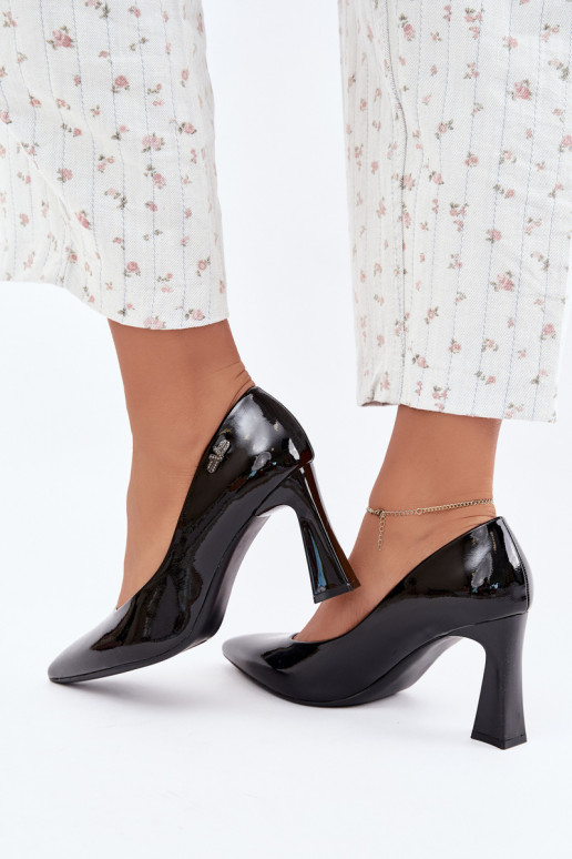 Sapatos de verniz Vinceza 62328 pretos