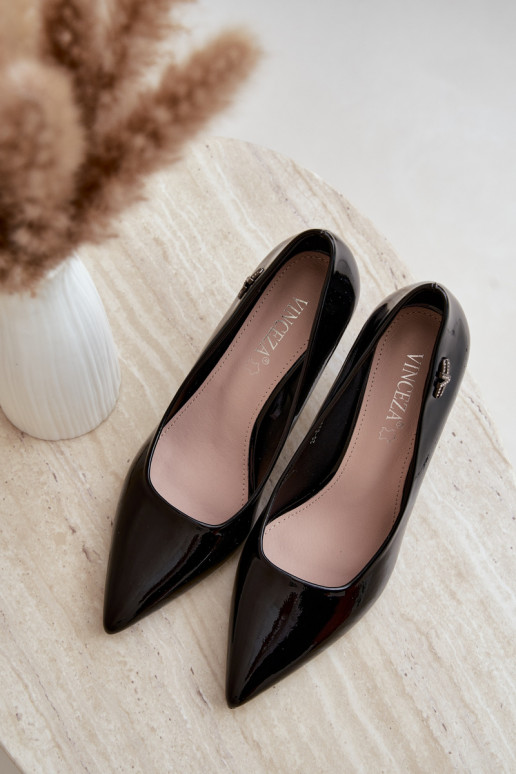 Sapatos de verniz Vinceza 62328 pretos