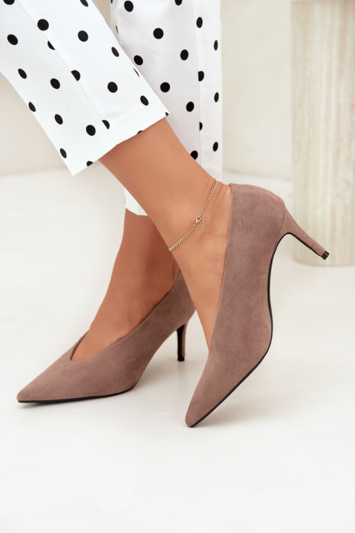 sapatos de camurça femininos em areia Brenya