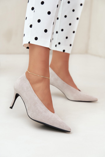 sapatos de camurça femininos em cinza Brenya 2