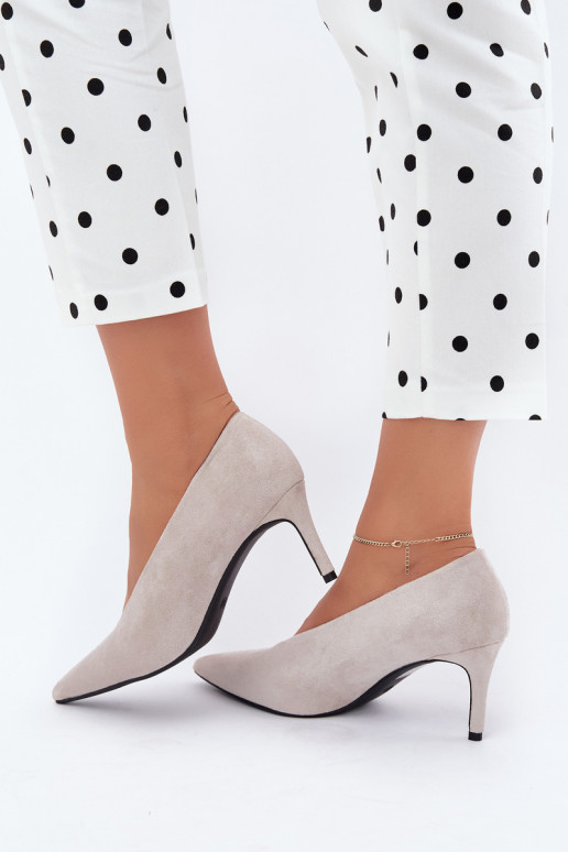 sapatos de camurça femininos em cinza Brenya