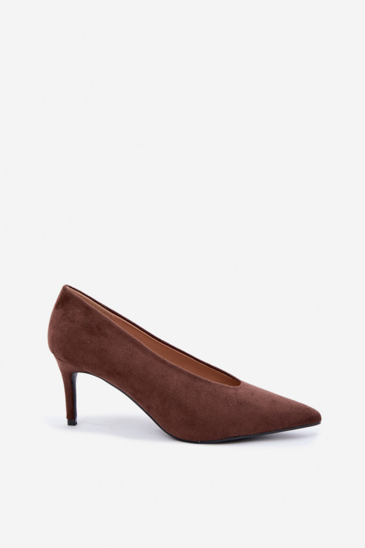 sapatos de camurça femininos em chocolate Brenya