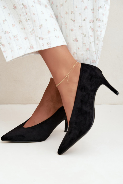 sapatos de camurça femininos em preto Brenya
