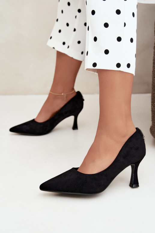 sapatos com salto Klepsydra Vinceza 62330 na cor preta