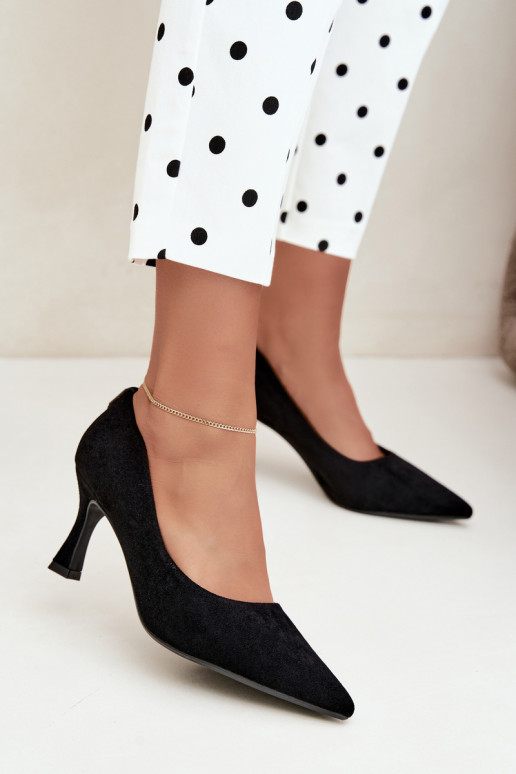 sapatos com salto Klepsydra Vinceza 62330 na cor preta
