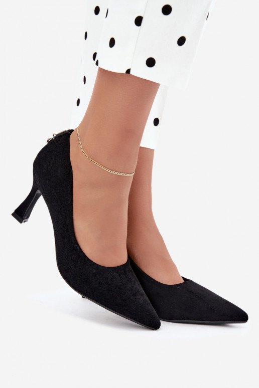 sapatos com salto Klepsydra Vinceza 62330 na cor preta