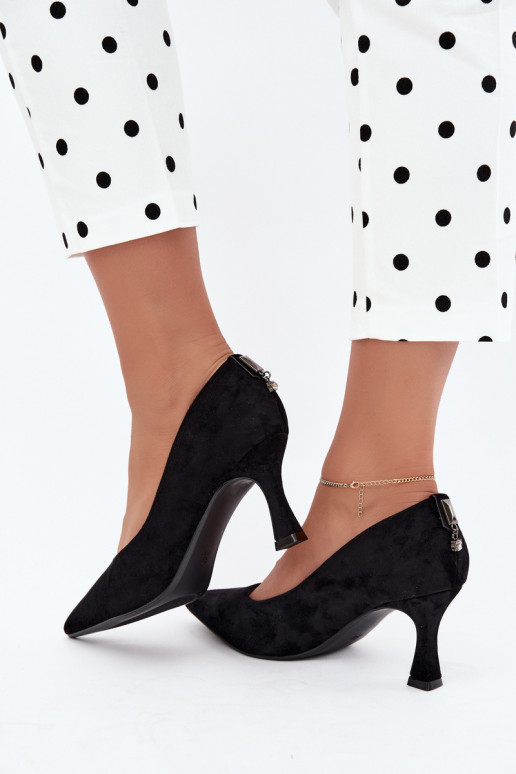 sapatos com salto Klepsydra Vinceza 62330 na cor preta