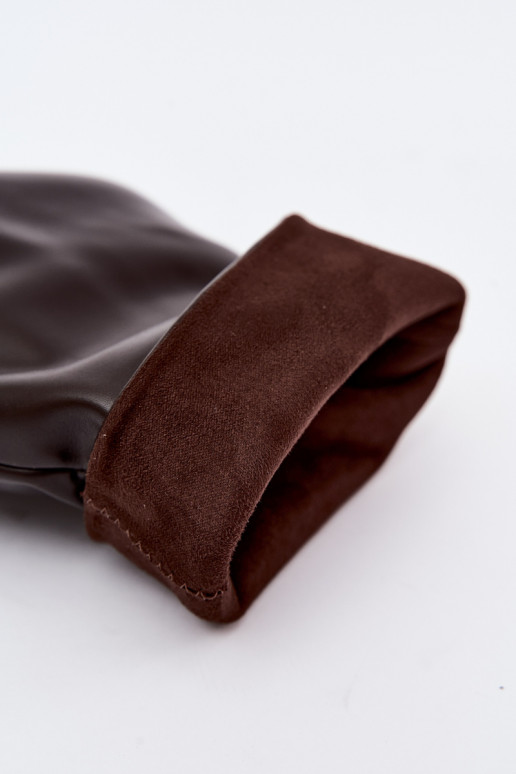 botins slip-on com salto fino na cor castanha Jalisa