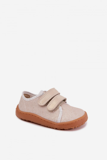 Chinelos Barefoot para crianças Froddo Canvas G1700440-1 Dourados