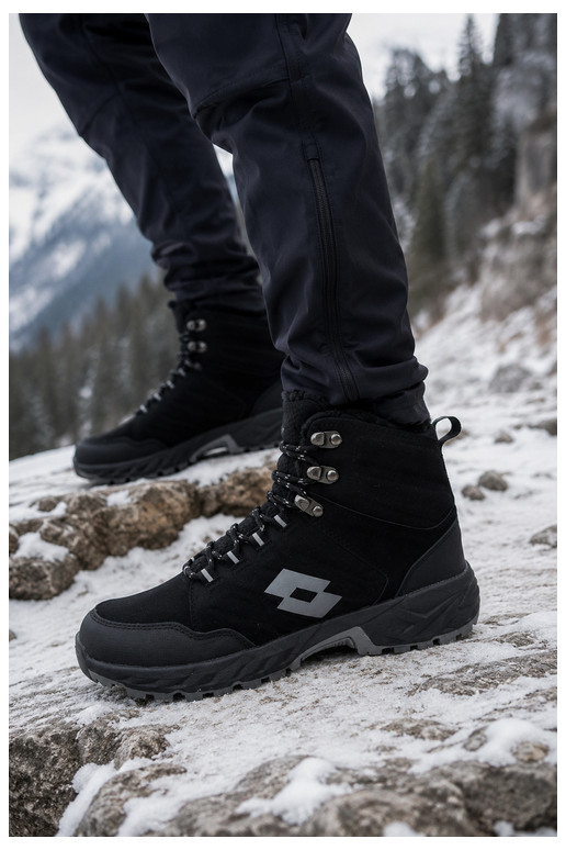 botas de inverno Trekas para homens isoladas LOTTO 2401210U KETCHAM pretas
