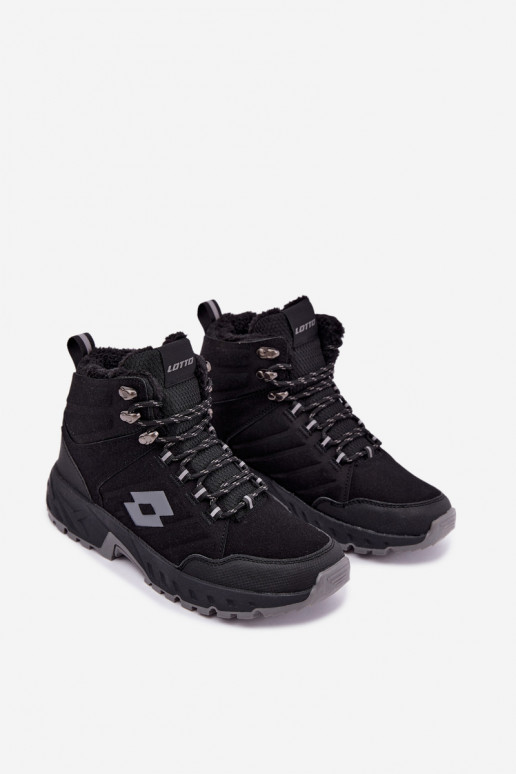 botas de inverno Trekas para homens isoladas LOTTO 2401210U KETCHAM pretas